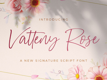 Vatteny Rose - Signature Script Font preview picture