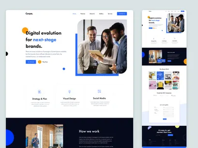 Corpa - Corporate Website Landing Page