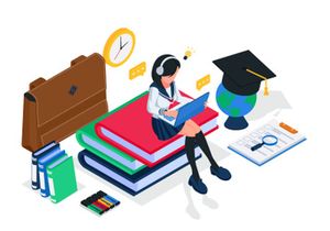 Online education illustration v4