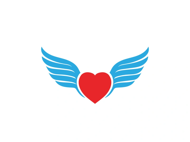 Love wing  Logo and symbols Vector Template