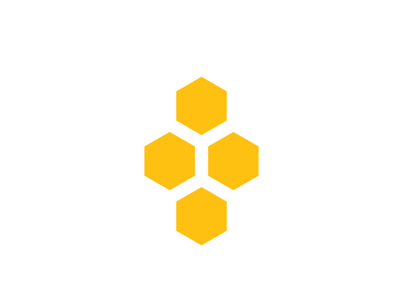 Bee icon design illustration