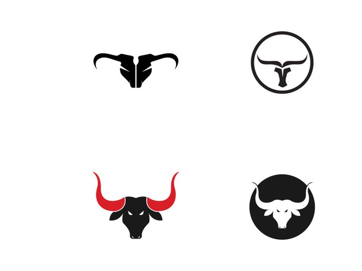 bulls head horn logo