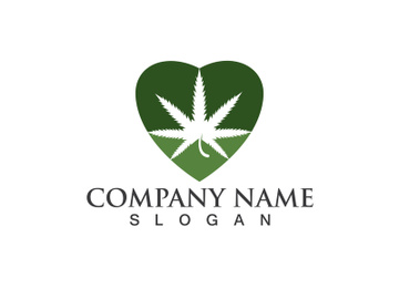 Canabis leaf vector illustration icon preview picture