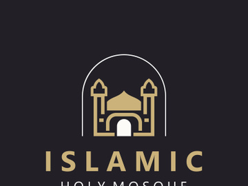 Islamic Mosque Logo design, template Islamic, Islamic Day Ramadan vector graphic preview picture