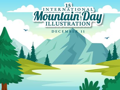 15 International Mountain Day Illustration