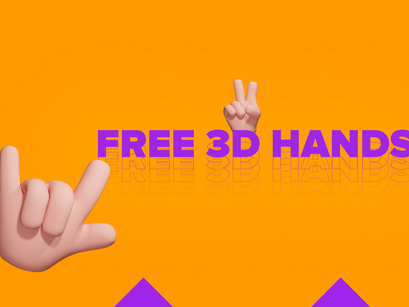 3D Hands Icons [Free]