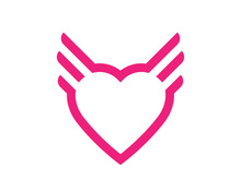 Love heart logo and symbol vector