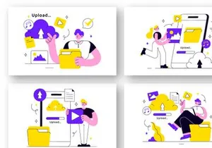 10 Upload Document Illustration