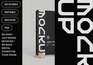 Table Tent Sign Mockup