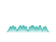 Sound waves vector illustration design template