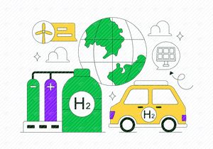 10 Green Hydrogen Energy Illustration