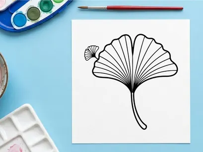 Elegant fan with a delicate flower. Artistic accessory for fashion and decor.