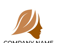 Green leaf logo design vector illustration