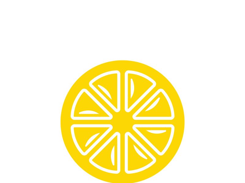 Fresh lemon fruit vector illustration icon