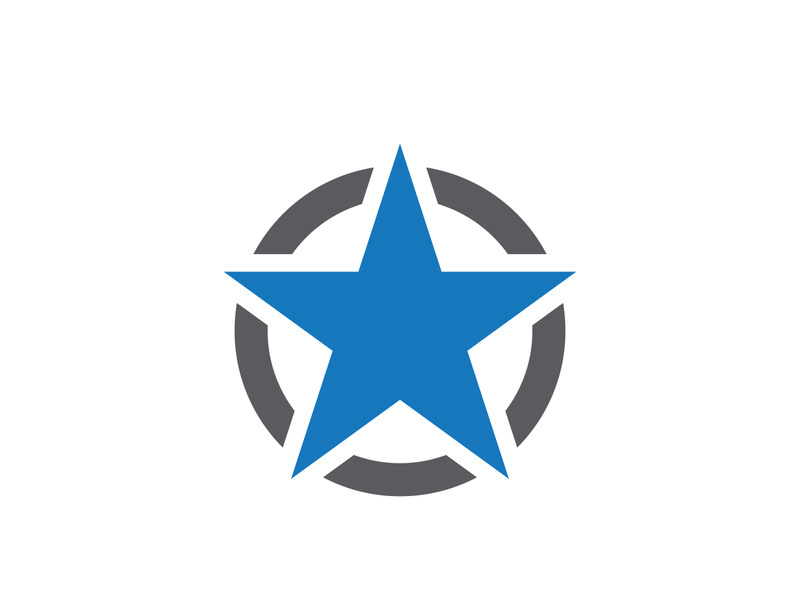 Star Logo Template icon illustration design