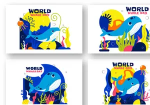 10 World Whale Day Illustration