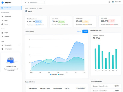 Mantis - Free Bootstrap Admin Dashboard Templates