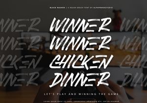 Black Rusher - Brush Font