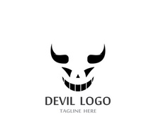 Devil logo design with a modern concept.
