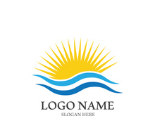 Sun vector illustration icon logo template design