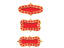 Circus element icon illustration