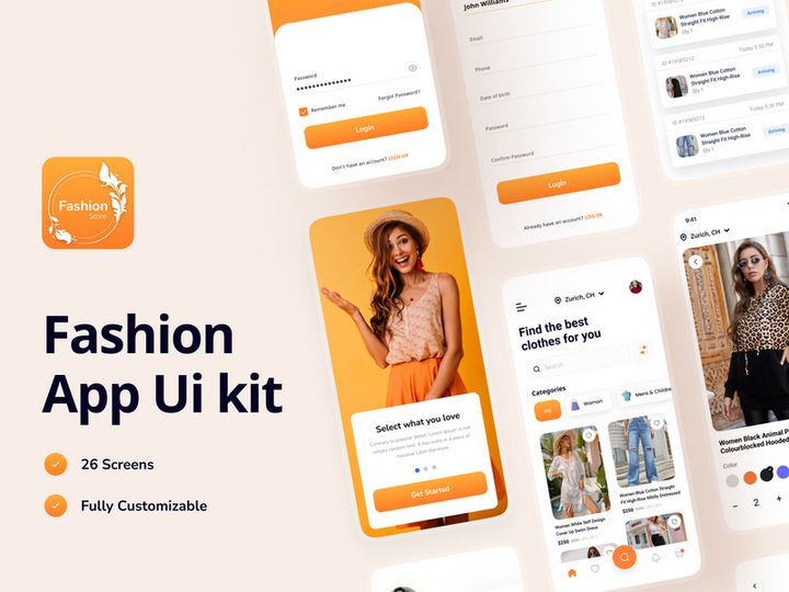 Fashion Mobile App Design preview picture