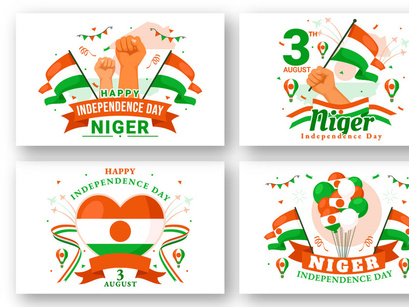 13 Niger Independence Day Illustration