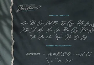 Free The Broadband Script Font