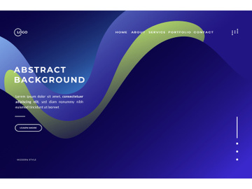 Abstract Geometric Waves UI UX Background preview picture