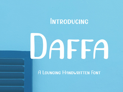 Daffa - A Free Handwritten Font