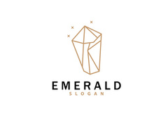 Gemstone Jewelry Logo, Design Vector Template