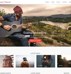 My Music Theme Html
