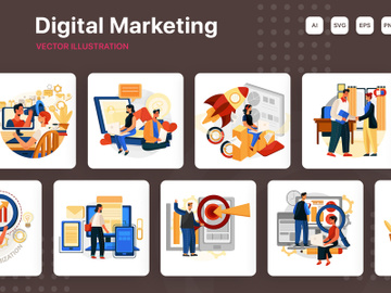 Digital Marketing Illustrations preview picture