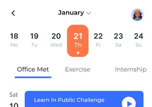 Calendar App Design
