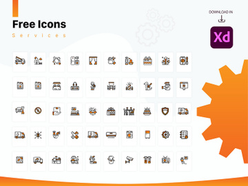 Free Icons (services) in Adobe XD "Vector" preview picture