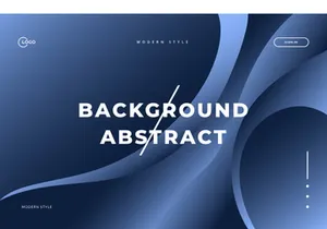 3D Blue Abstract Background Wave