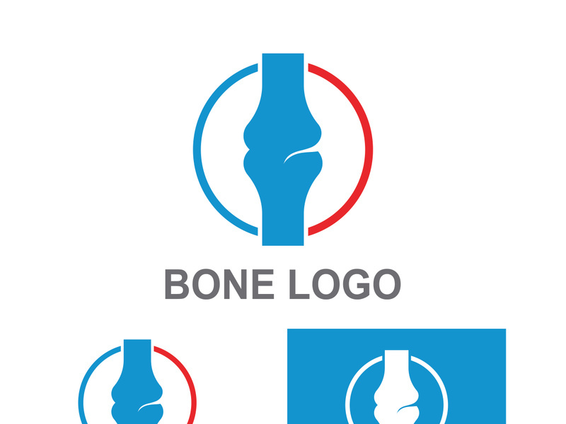 Bone logo design.logo for nursing, medical, orthopedic.