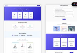 Design Agency Landing Page Template