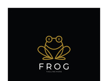 frog logo simple vector design template