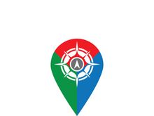 Compass logo template vector icon illustration design