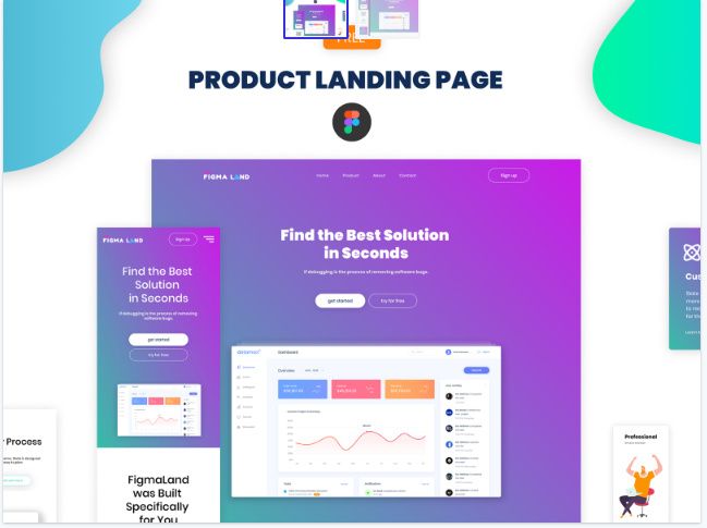 Launcher - Free figma template