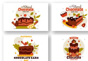 11 National Chocolate Cake Day Illustration