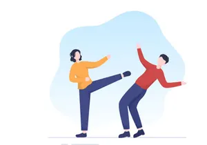 5 Self Defense Practice Illustration