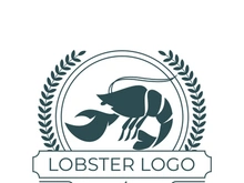 Vintage lobster logo