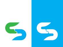 Business corporate S letter logo design vector