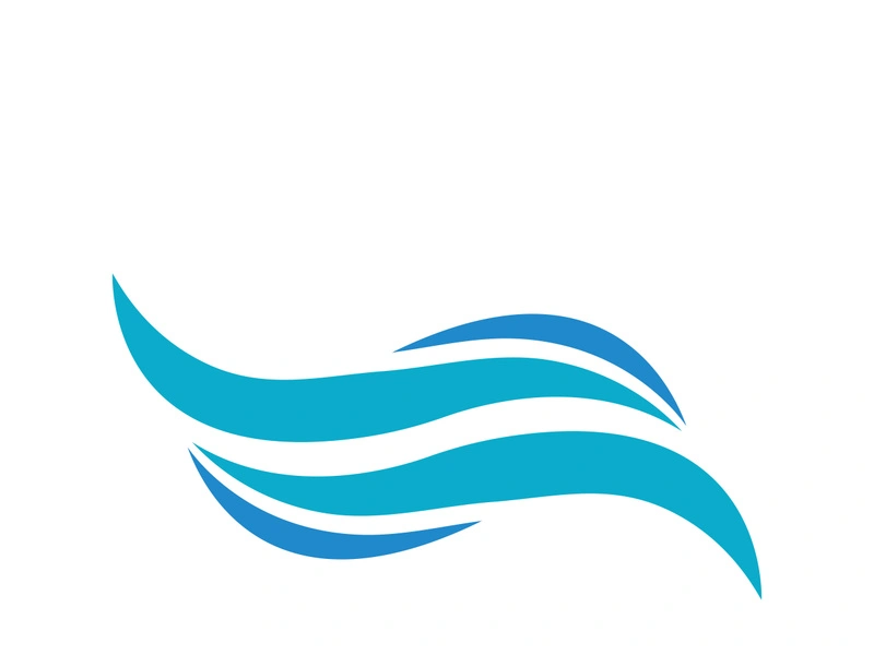 Wave beach vector illustration design logo