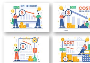 13 Cost Reduction Business Illustration