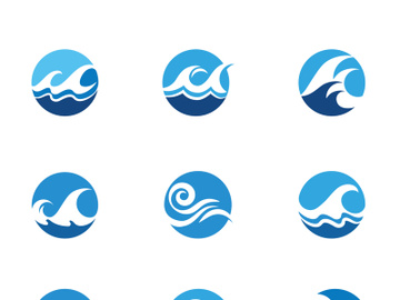 Water wave icon preview picture