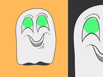 Ghost Cartoon Vector Bundle