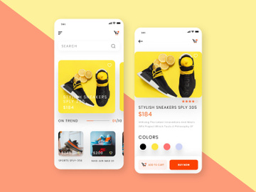Sneakers E-Commerce App UI preview picture